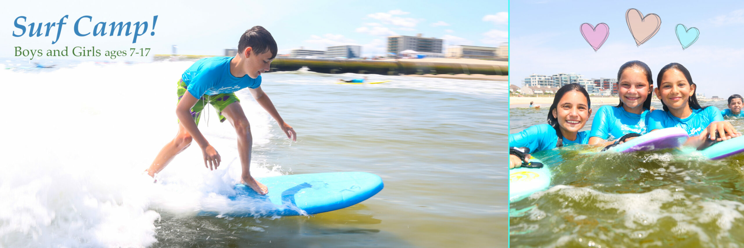 NJ Surf Camp, Surf Lessons, Kids surf camp, Summer camps