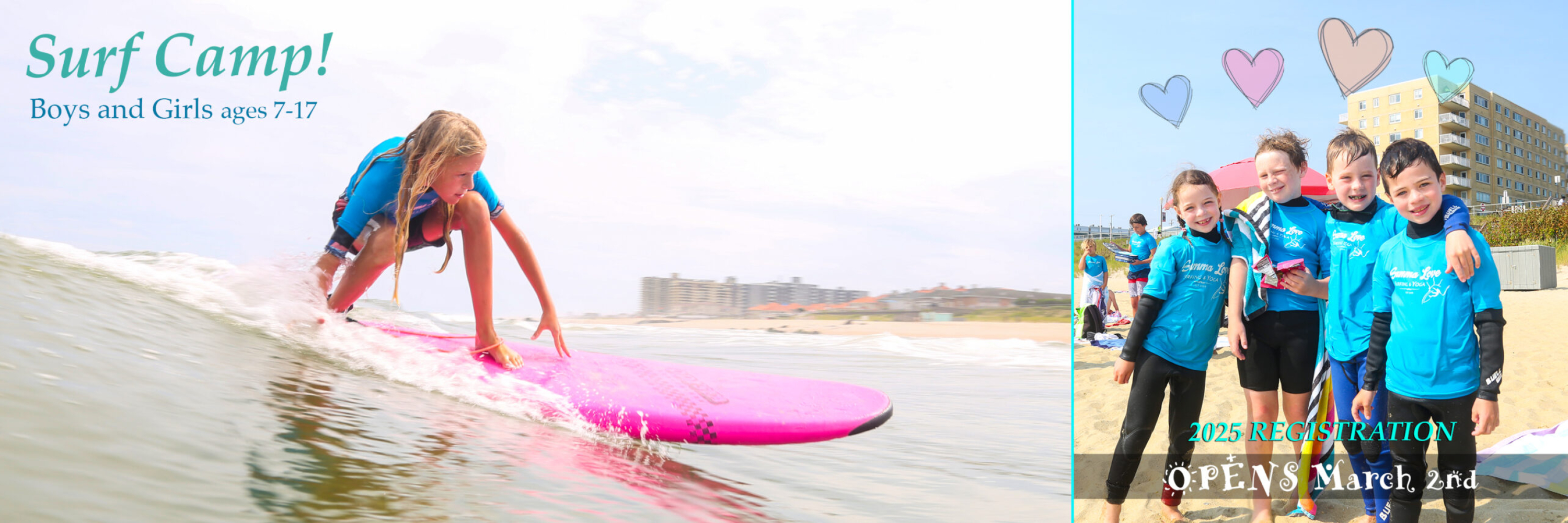 NJ Surf Camp, Surf Lessons, Kids surf camp, Summer camps